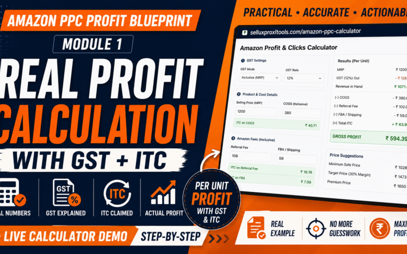 Real Profit Calculation — GST + ITC Included