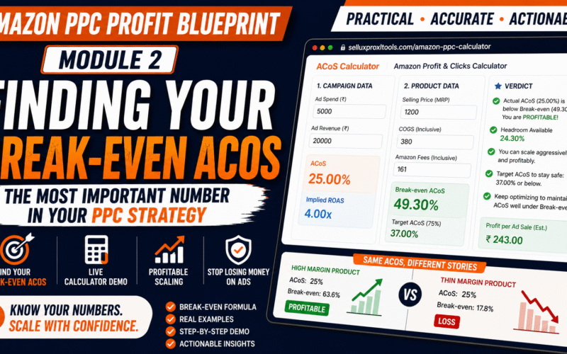 Finding Your Break-even ACoS —The Number That Changes Everything